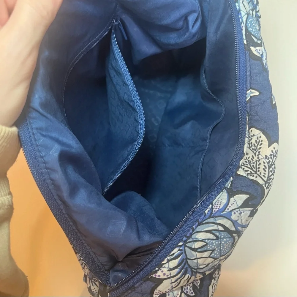 Vera Bradley Navy and White Floral Shoulder Bag/Crossbody